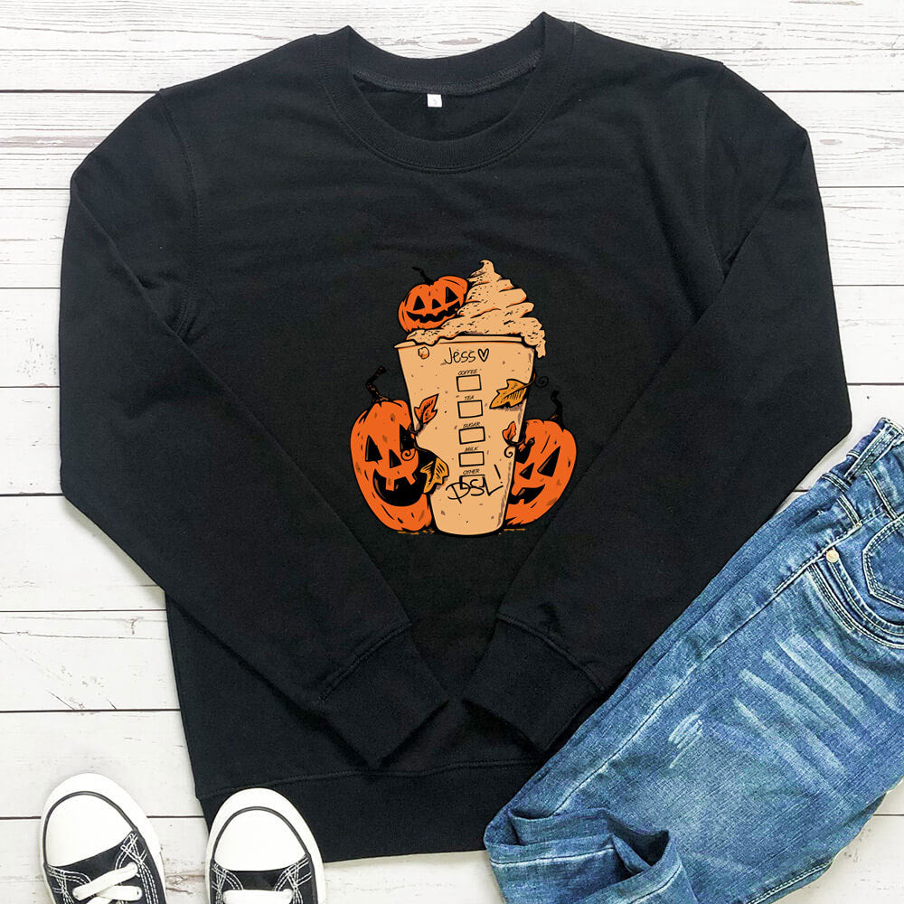 Coffee cup printed hoodie eprolo
