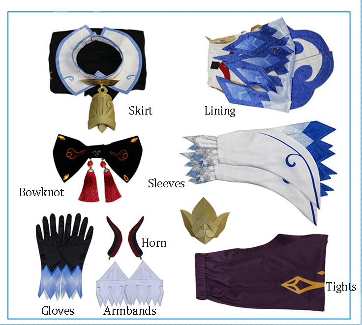 Hot Game Genshin Impact Cosplay Costumes Women Ganyu Wig Dress Full Set Halloween Party Uniform Costume Gan Yu Surprise Gift eprolo