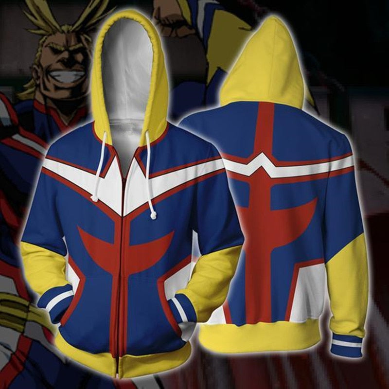 My Hero Academia Boku no Hero Academia Cosplay Costumes Men Women Sweatshirt Fashion zipper Hoodie School Uniforms Jackets Coat eprolo