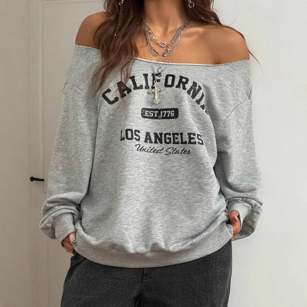 Slant shoulder T-Shirt