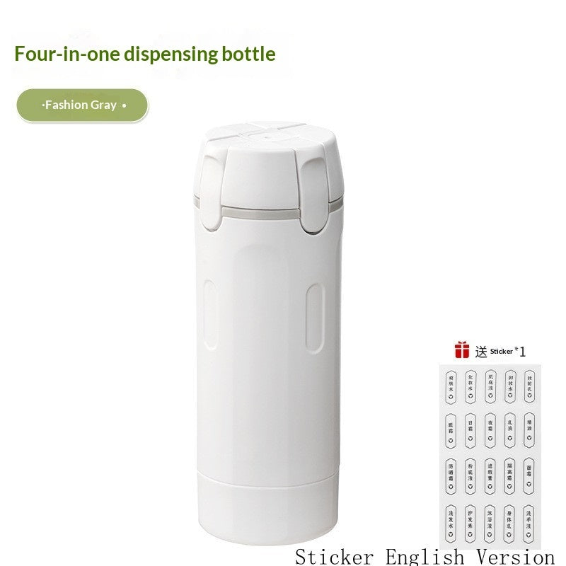 4 In 1 Travel Dispenser Portable Travel Bottles Leak Proof Leakproof Travel Container For Perfume Shampoo Conditioner Lotion Zee's Vibe Vault
