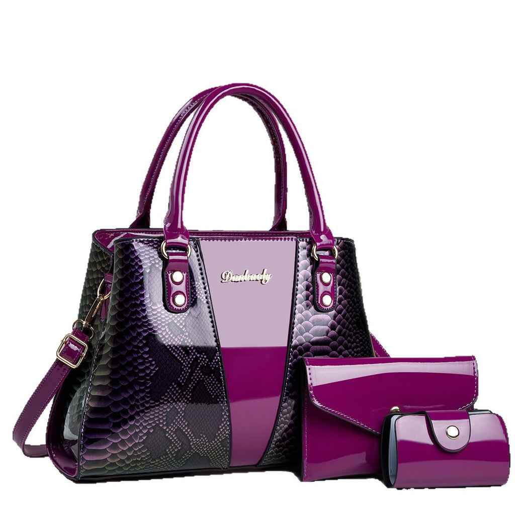 Large-capacity Shouldercrossbody Bag With A Snakeskin Pattern Tote Handbag Zee's Vibe Vault