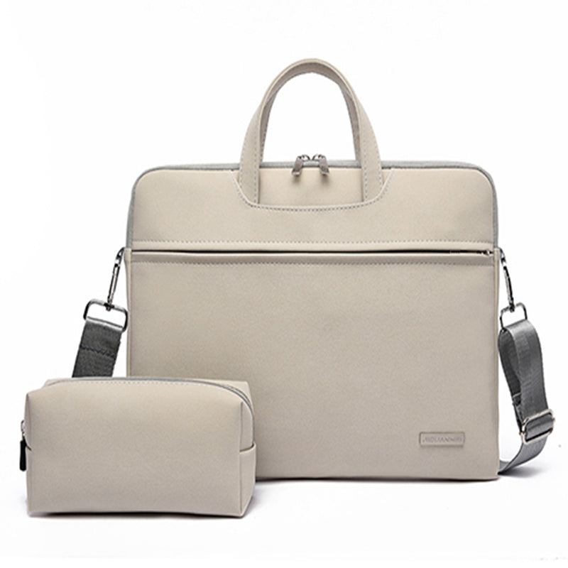 PU Leather Women Laptop Bag Notebook Carrying Case Briefcase For Macbook Air 13.3 14 15.6 Inch Men Handbags Shoulder Mouse Bag Zee's Vibe Vault