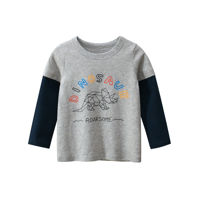 Baby clothes children's long-sleeved T-shirt boys bottoming shirt Zee's Vibe Vault