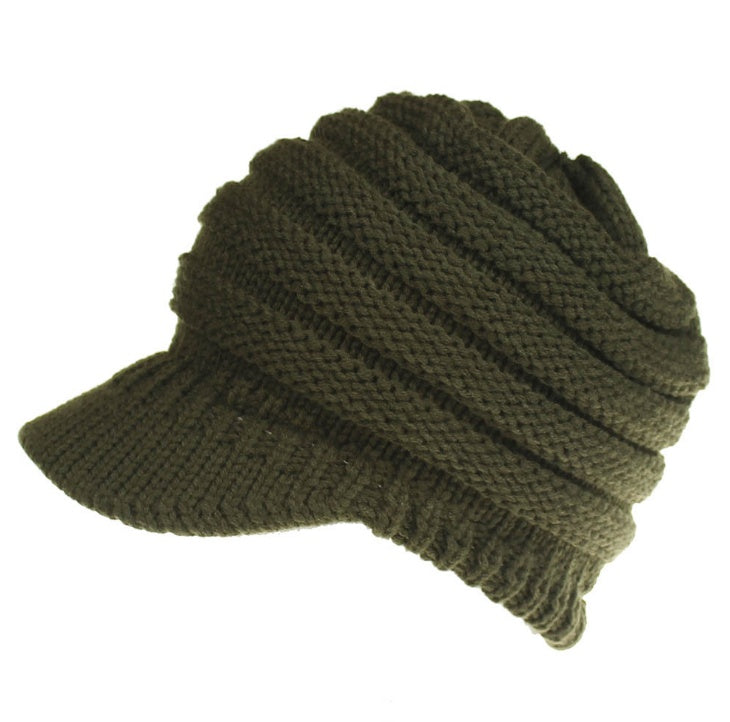 Women Ponytail Beanies Autumn Winter Hats Female Soft Knitting Caps Warm Ladies Skullies Zee's Vibe Vault