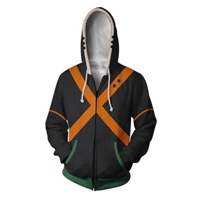 My Hero Academia Boku no Hero Academia Cosplay Costumes Men Women Sweatshirt Fashion zipper Hoodie School Uniforms Jackets Coat eprolo