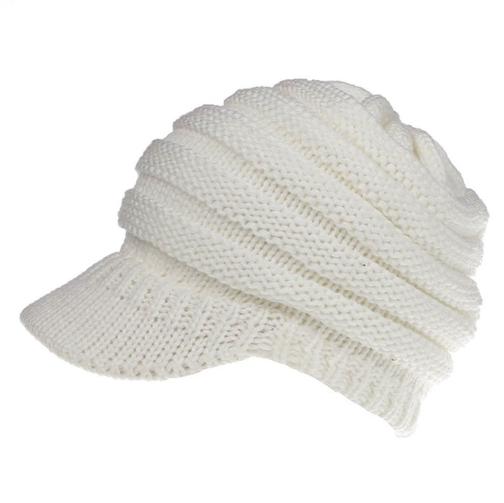 Women Ponytail Beanies Autumn Winter Hats Female Soft Knitting Caps Warm Ladies Skullies Zee's Vibe Vault