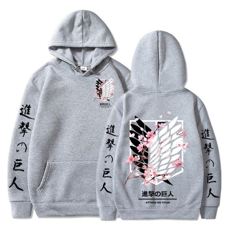 Attack on Giant Freedom Wings New Anime Plush Hoodie Cross border Hoodie Anime Hoodie eprolo