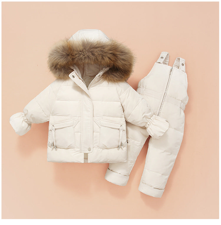 Children'S Down Jackets, Baby Down Suits, Two-Piece Winter Suits For Boys And Girls Zee's Vibe Vault