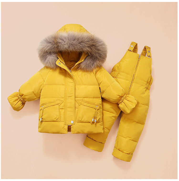 Children'S Down Jackets, Baby Down Suits, Two-Piece Winter Suits For Boys And Girls Zee's Vibe Vault