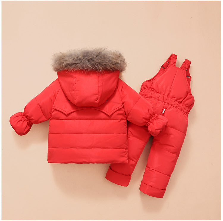 Children'S Down Jackets, Baby Down Suits, Two-Piece Winter Suits For Boys And Girls Zee's Vibe Vault