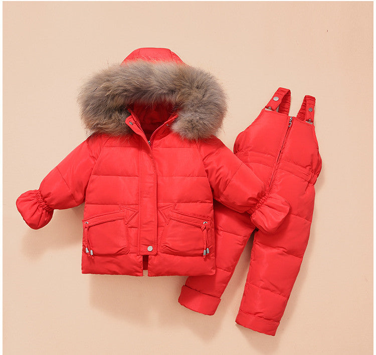 Children'S Down Jackets, Baby Down Suits, Two-Piece Winter Suits For Boys And Girls Zee's Vibe Vault