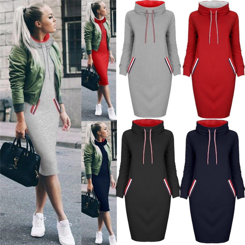 Ladies Winter Hooded Dresses Zees Vibe Vault