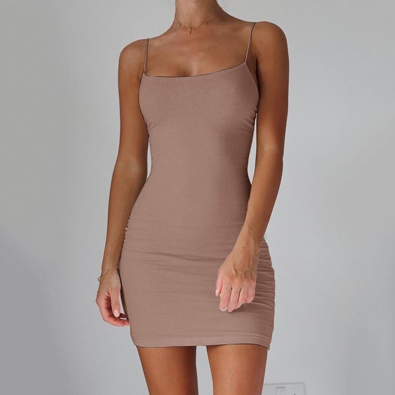 Spaghetti Strap Bodycon Dress