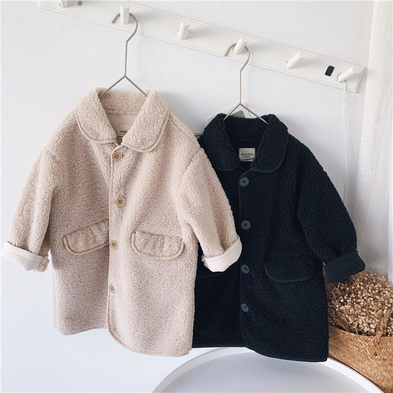 New Winter Children's Reflective Jacket Baby Long Coat Plus Velvet Thickening Zee's Vibe Vault