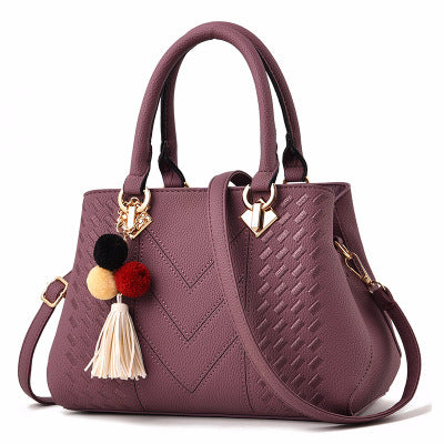 Luxury Multi-Compartment Leather Handbag