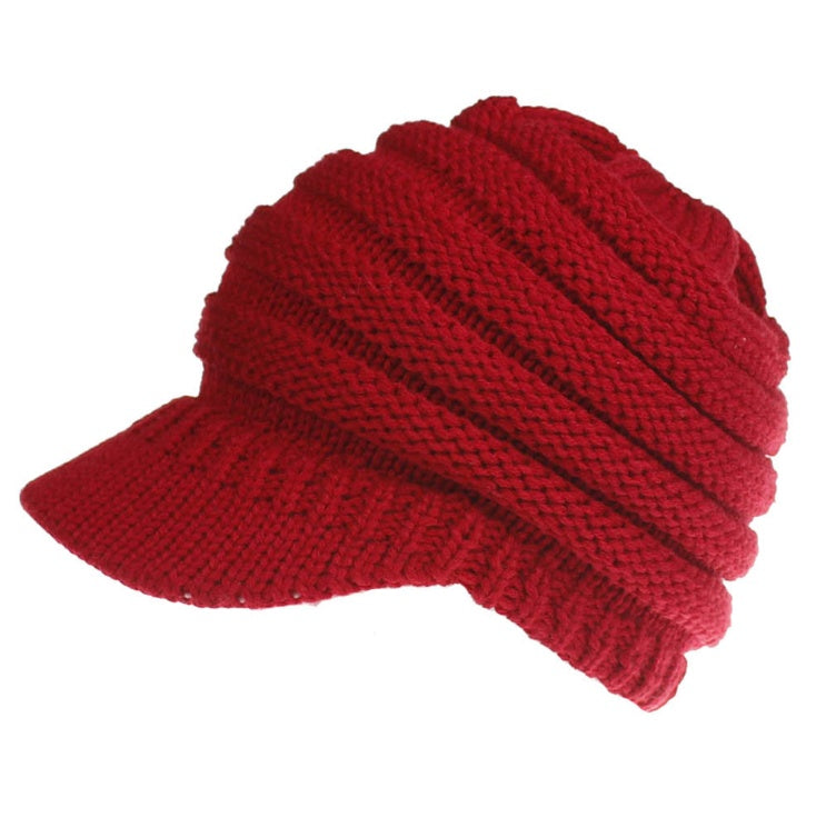 Women Ponytail Beanies Autumn Winter Hats Female Soft Knitting Caps Warm Ladies Skullies Zee's Vibe Vault