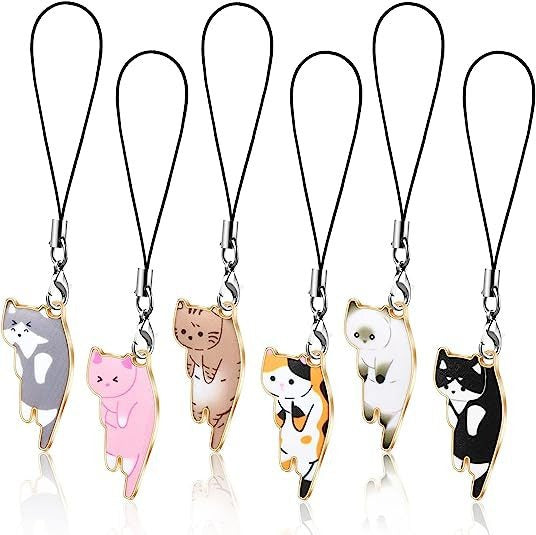 Youte Cat Kawaii Mobile Pendant with Cute Cat Backpack Wallet Keychain Pendant Accessories eprolo