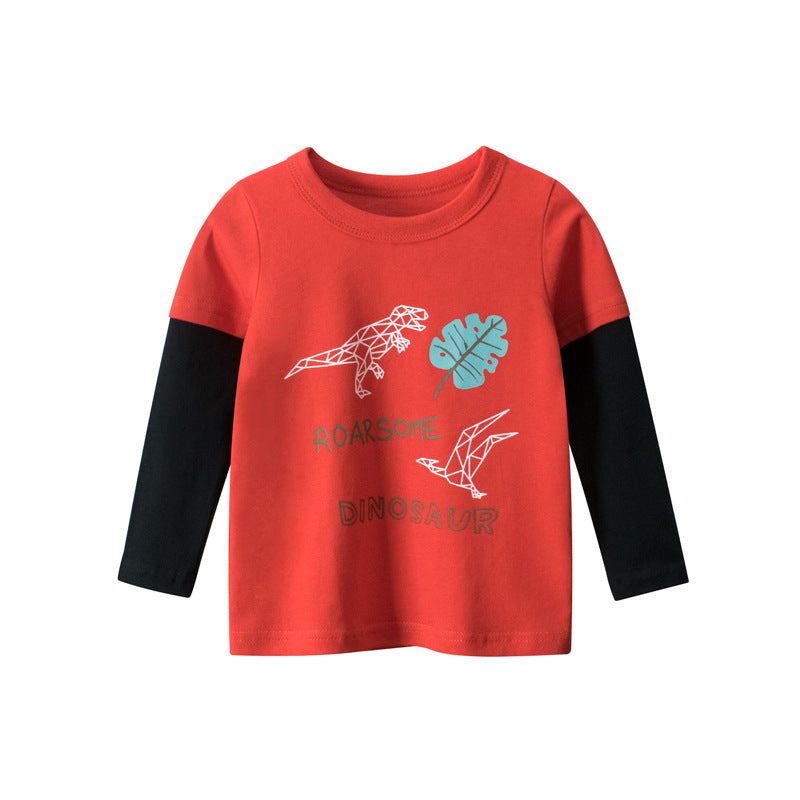Baby clothes children's long-sleeved T-shirt boys bottoming shirt Zee's Vibe Vault