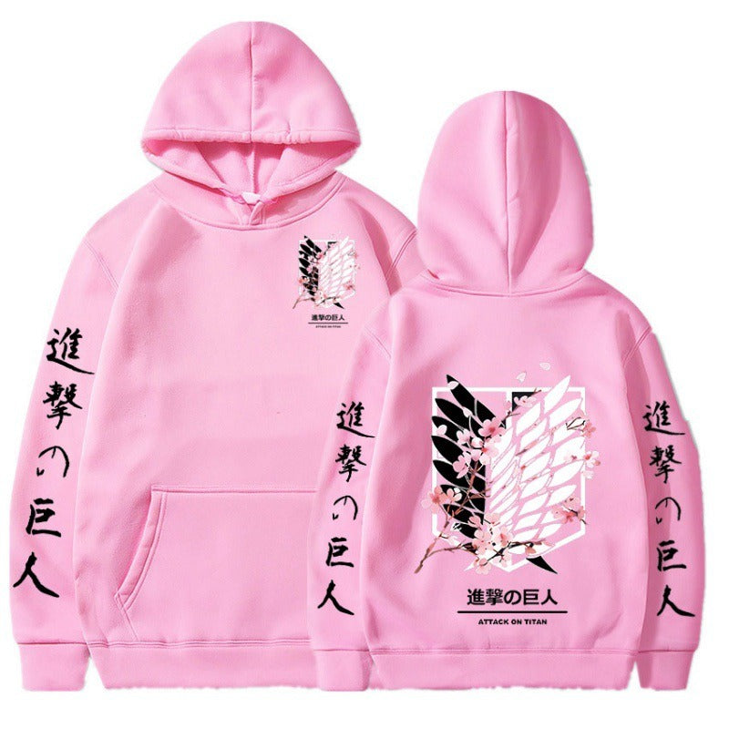 Attack on Giant Freedom Wings New Anime Plush Hoodie Cross border Hoodie Anime Hoodie eprolo