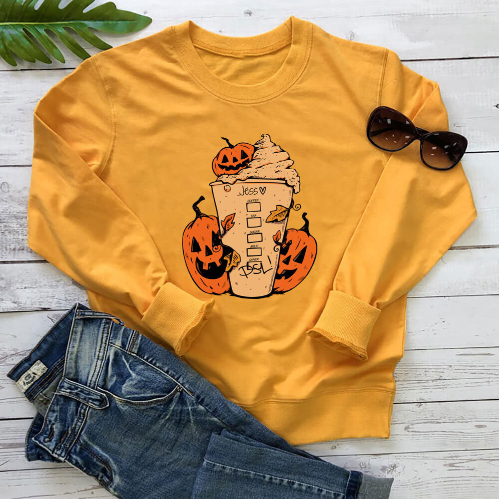 Coffee cup printed hoodie eprolo