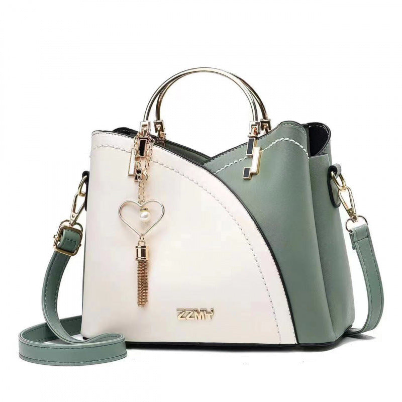 Color-blocked  large-capacity shoulder bag with high-quality crossbody design eprolo