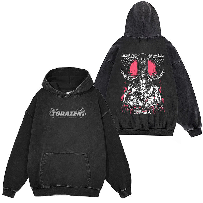 Vintage Attack on Giant Anime Men and Women's Hoodie eprolo