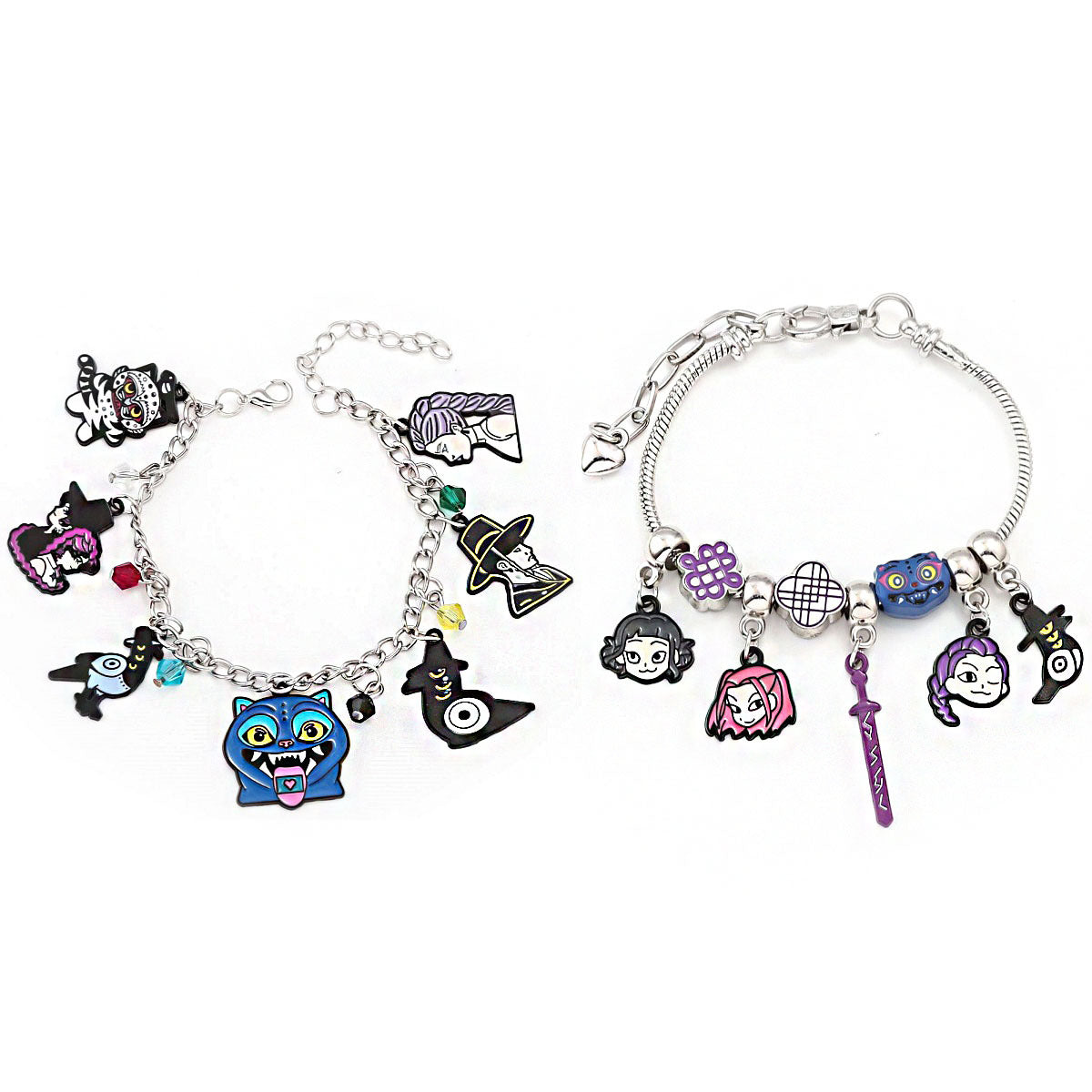 Cross-border Supply Cartoon Anime K-POP Demon Slayer Girl Group Mirai Lumizoy Character Pendant DIY Bracelet eprolo