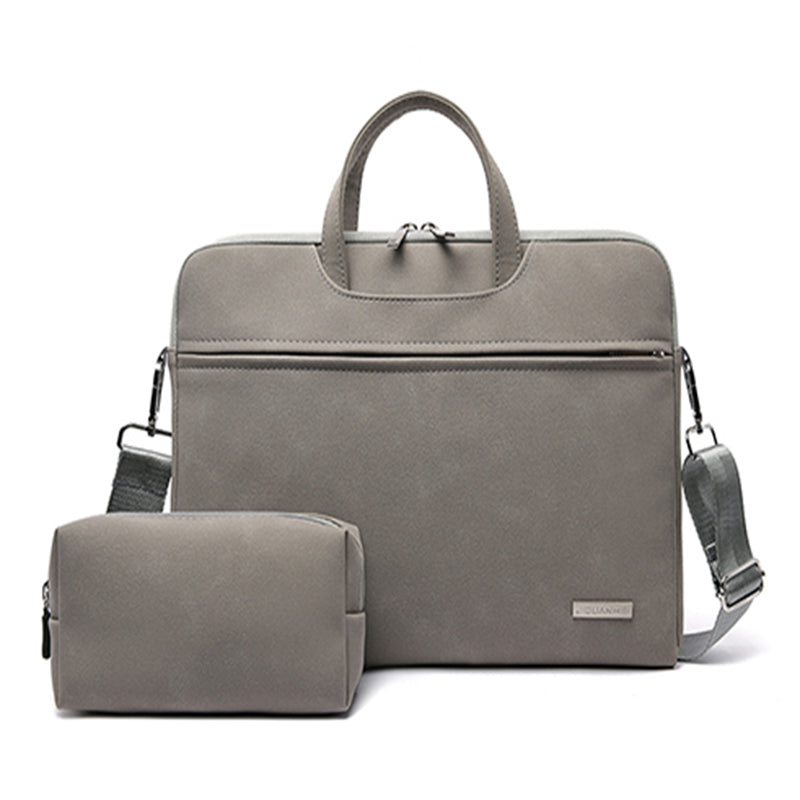 PU Leather Women Laptop Bag Notebook Carrying Case Briefcase For Macbook Air 13.3 14 15.6 Inch Men Handbags Shoulder Mouse Bag Zee's Vibe Vault