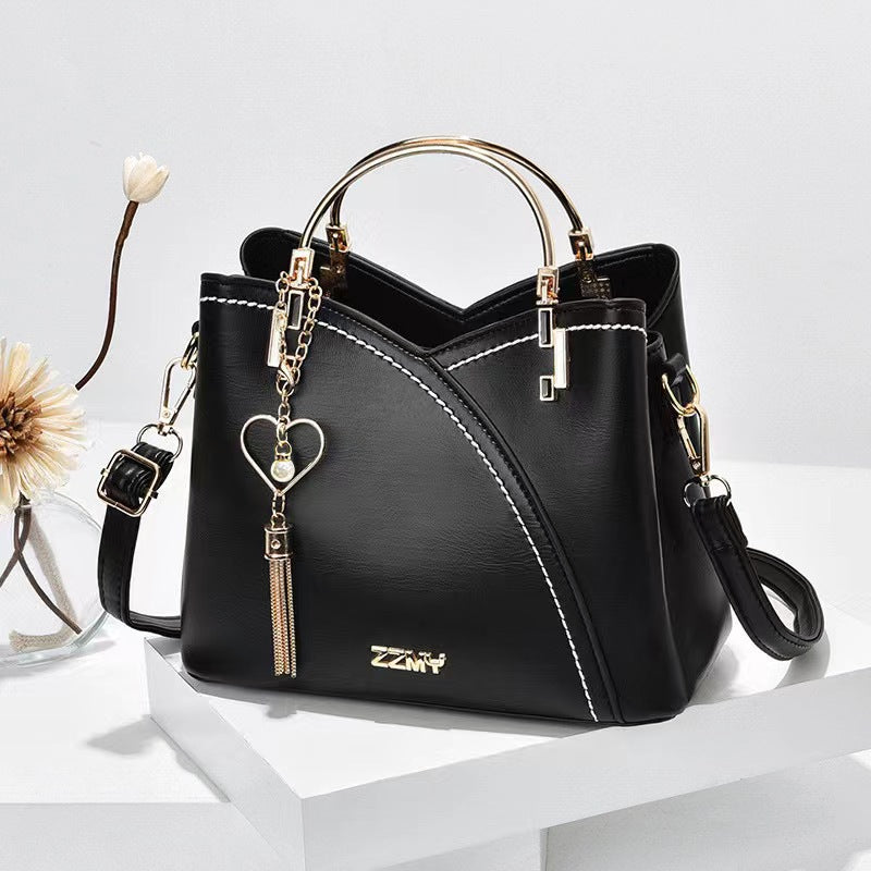 Color-blocked  large-capacity shoulder bag with high-quality crossbody design eprolo
