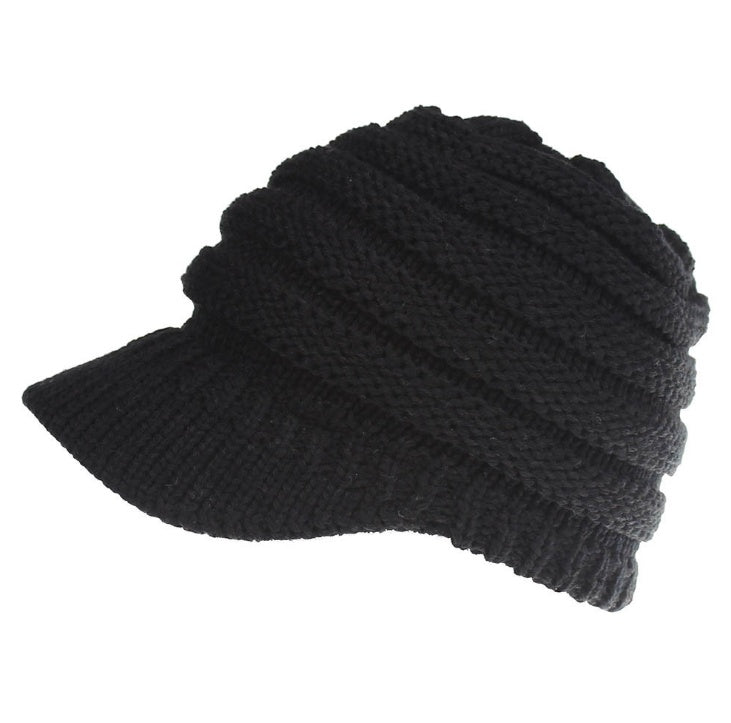 Women Ponytail Beanies Autumn Winter Hats Female Soft Knitting Caps Warm Ladies Skullies Zee's Vibe Vault