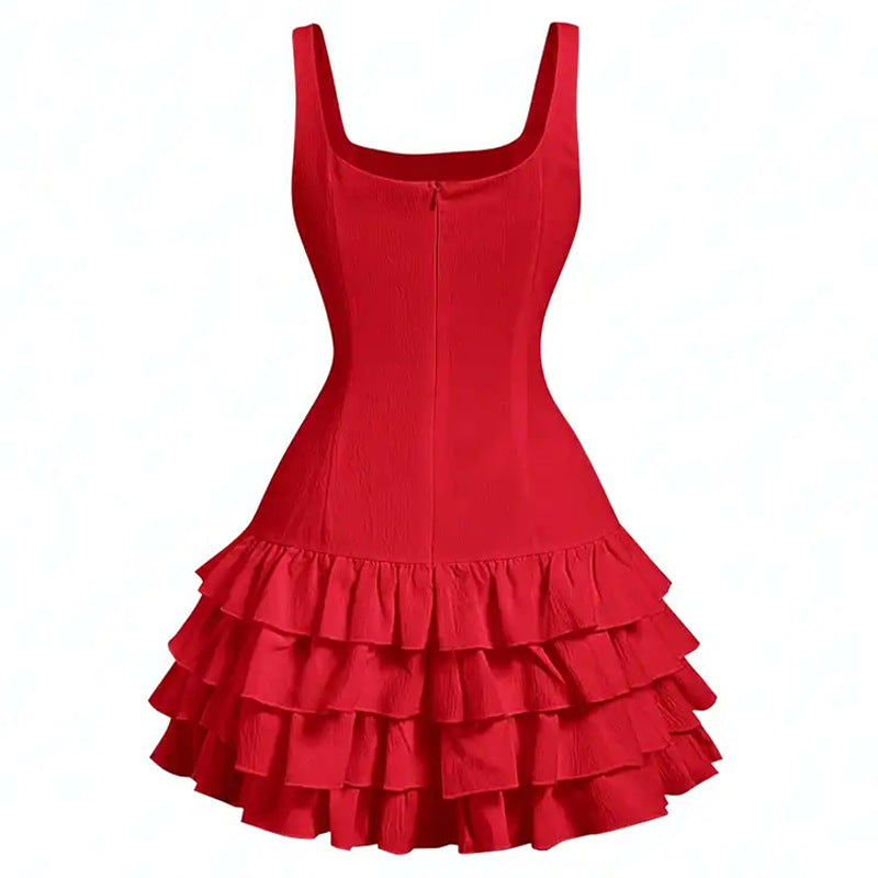 Red Sexy Camisole Dress