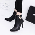 British Martin boots new high heel women boots pure V word boots and bare boots woman Zee's Vibe Vault