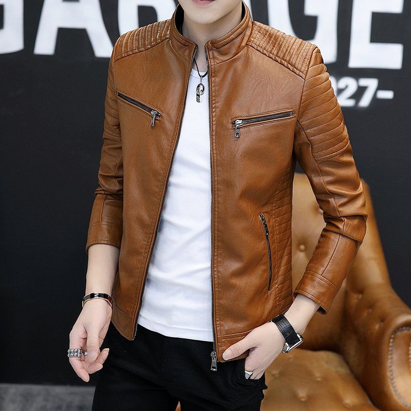 Men's Faux Leather Jacket