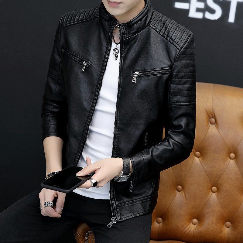 Men's Faux Leather Jacket