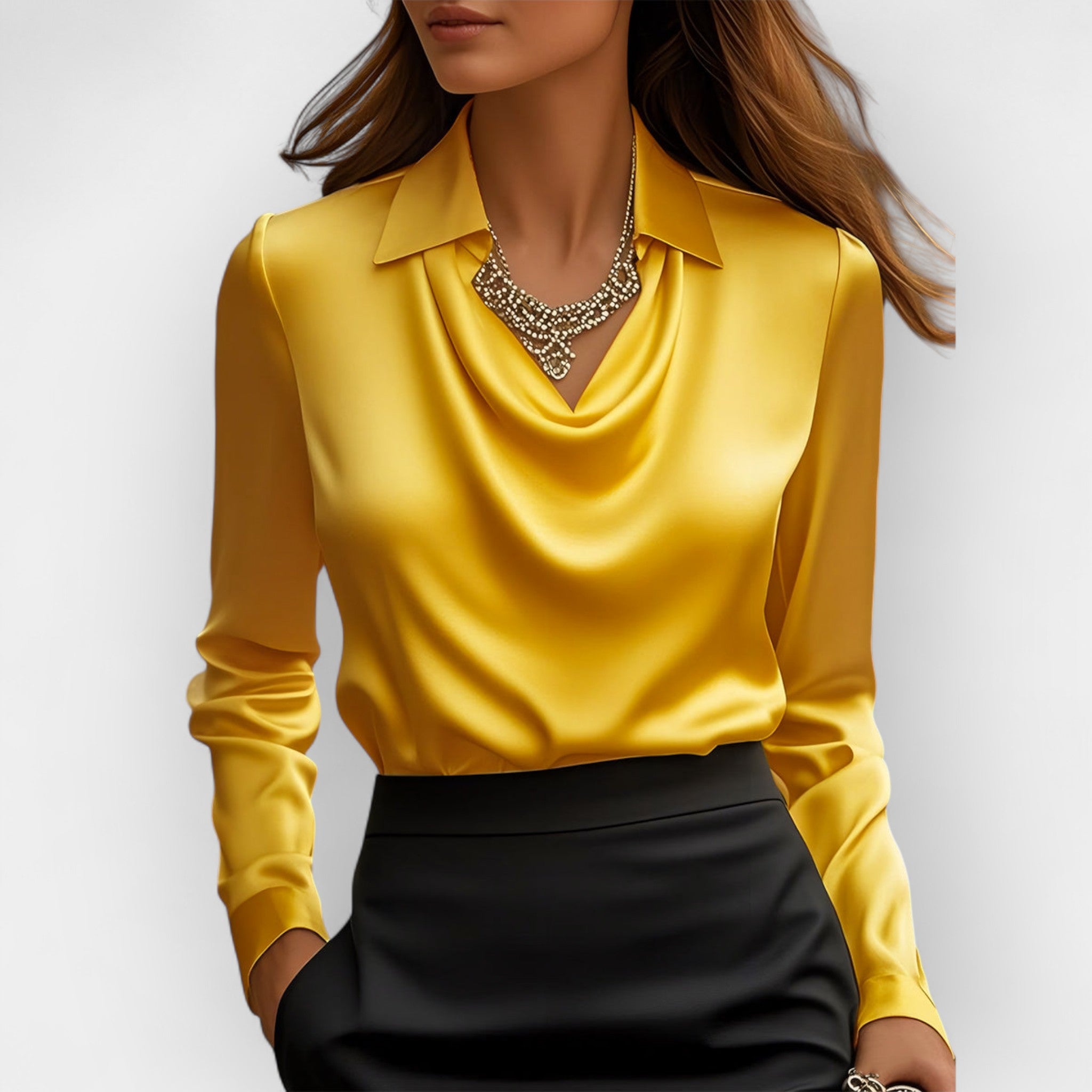 Satin Blouse Zees Vibe Vault
