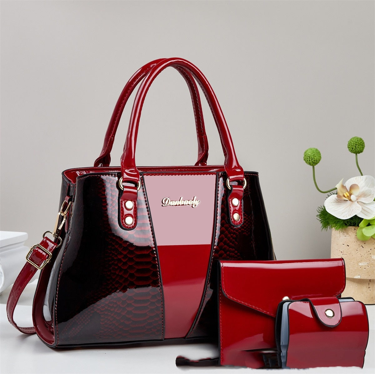 Large-capacity Shouldercrossbody Bag With A Snakeskin Pattern Tote Handbag Zee's Vibe Vault