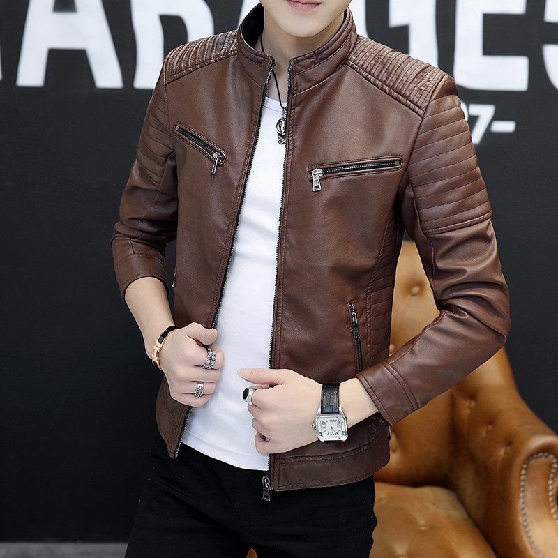 Men's Faux Leather Jacket