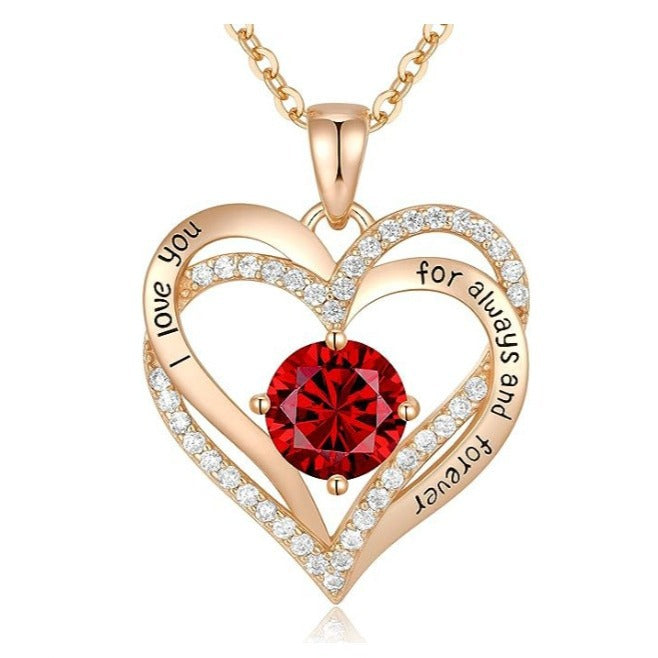 Fashionable Rose Gold and Silver Color Pendant Necklace for Women, Elegant OL Style, High-End Personalized Jewelry eprolo