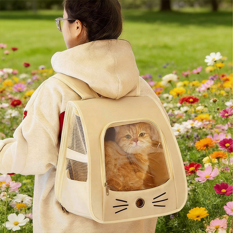 Pet Carrier Backpack, Travel Bag for Small Dogs and Cats, Breathable Mesh Car & Outdoor Carrier eprolo