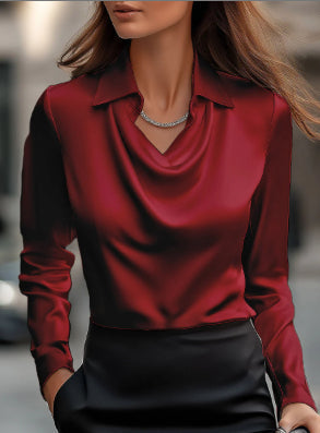 Satin Blouse Zees Vibe Vault
