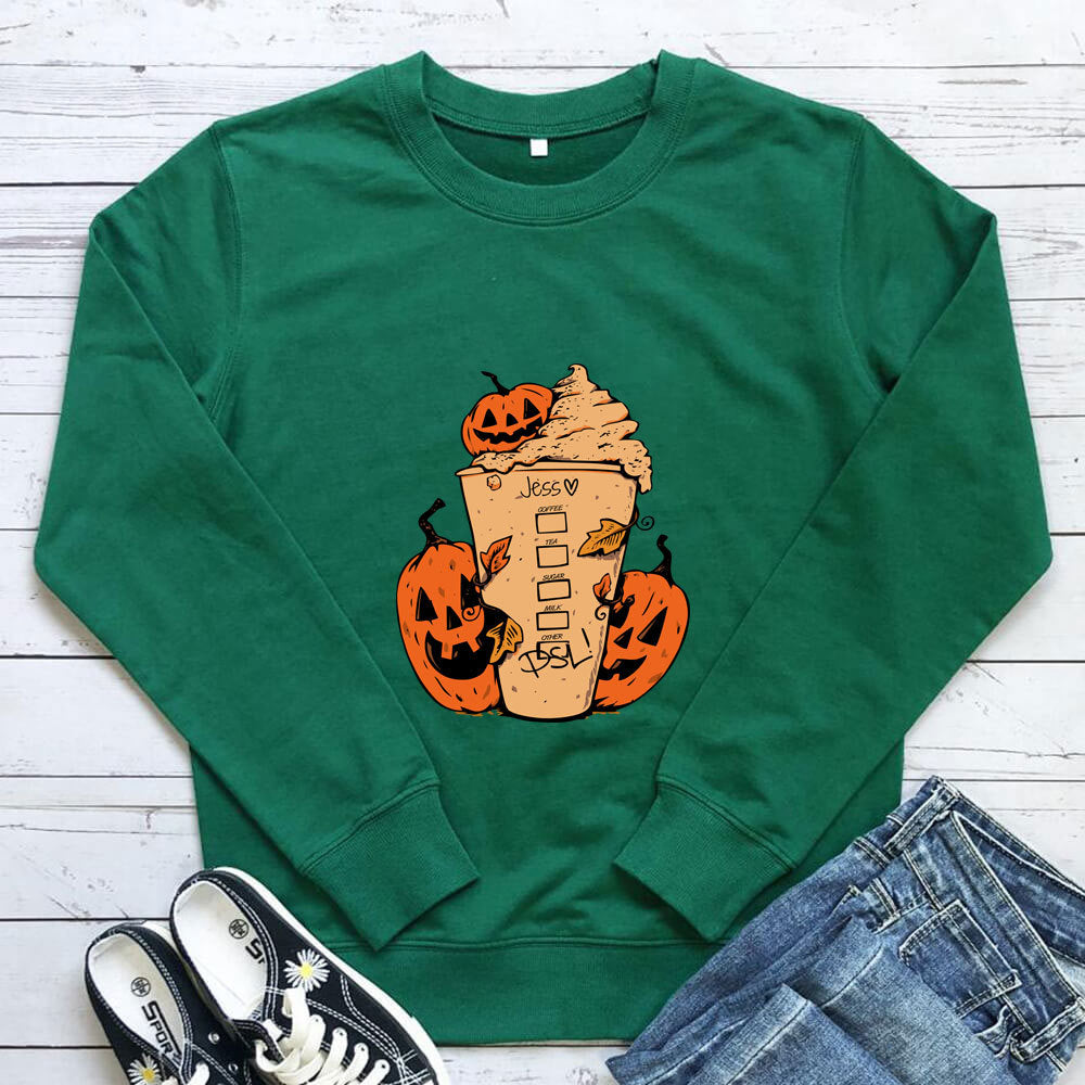 Coffee cup printed hoodie eprolo