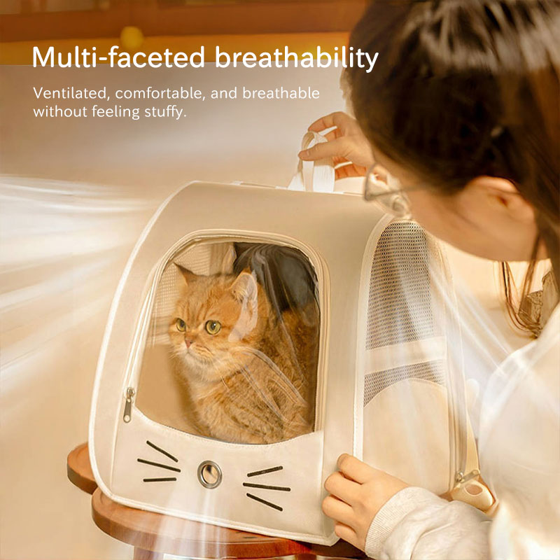 Pet Carrier Backpack, Travel Bag for Small Dogs and Cats, Breathable Mesh Car & Outdoor Carrier eprolo