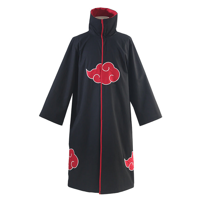 Naruto Cosplay Akatsuki Uchiha Itachi Red Cloud Cloak Cape Anime Costume eprolo