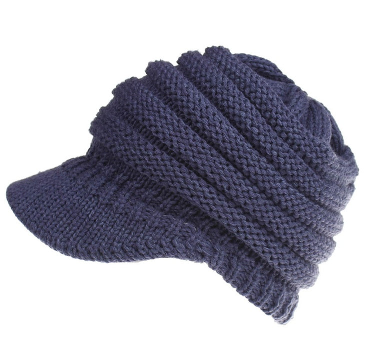 Women Ponytail Beanies Autumn Winter Hats Female Soft Knitting Caps Warm Ladies Skullies Zee's Vibe Vault