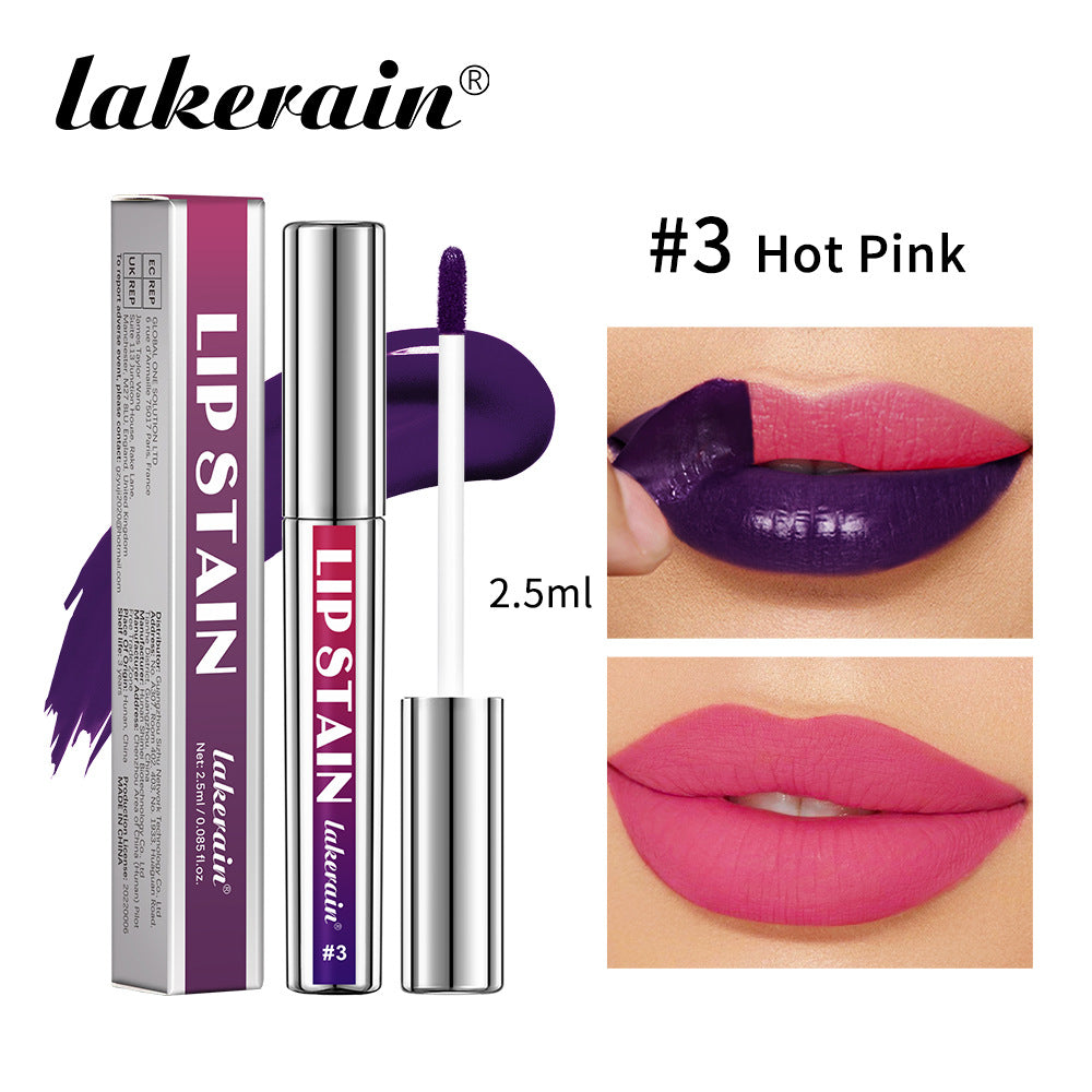 Lakerain Silver Tube Peel-Off Lip Gloss, Non-Transfer, Long-Lasting Matte Lipstick eprolo