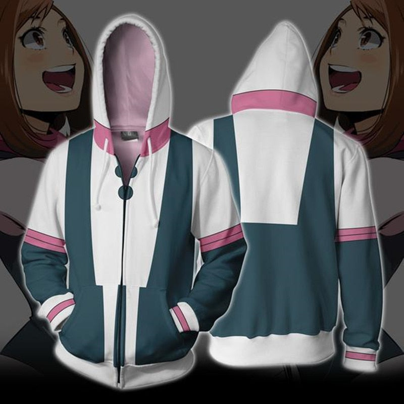 My Hero Academia Boku no Hero Academia Cosplay Costumes Men Women Sweatshirt Fashion zipper Hoodie School Uniforms Jackets Coat eprolo