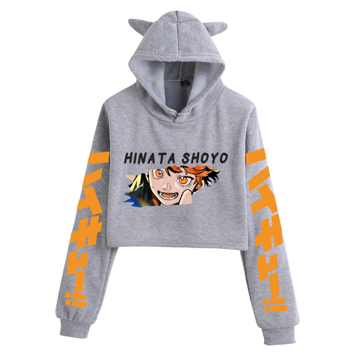 Anime Haikyuu! Student Creative Crop Top Women's Hoodie eprolo