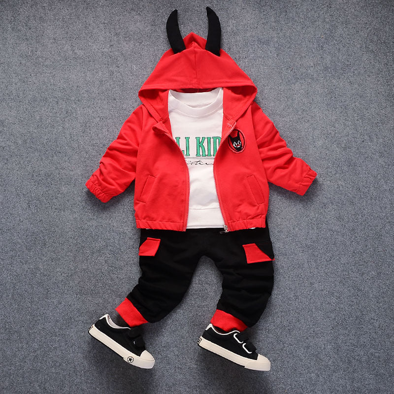 Children's Clothes Boys' Suits Boys' Autumn Three-Piece Suits Zee's Vibe Vault