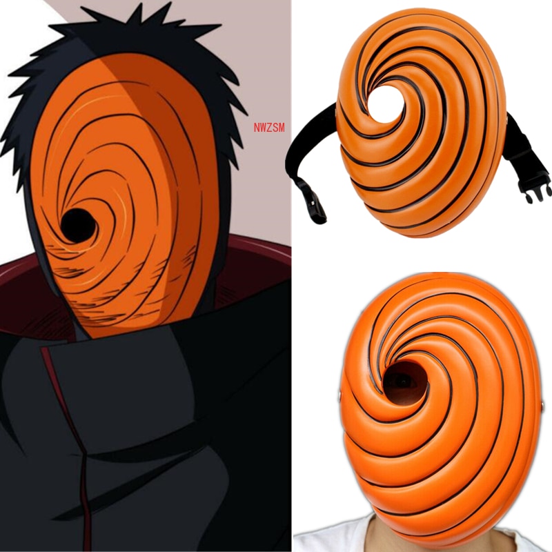 Anime Akatsuki Uchiha Mask Tobi Obito Akatsuki Ninja Madara Cosplay Costumes Resin Masks Halloween eprolo